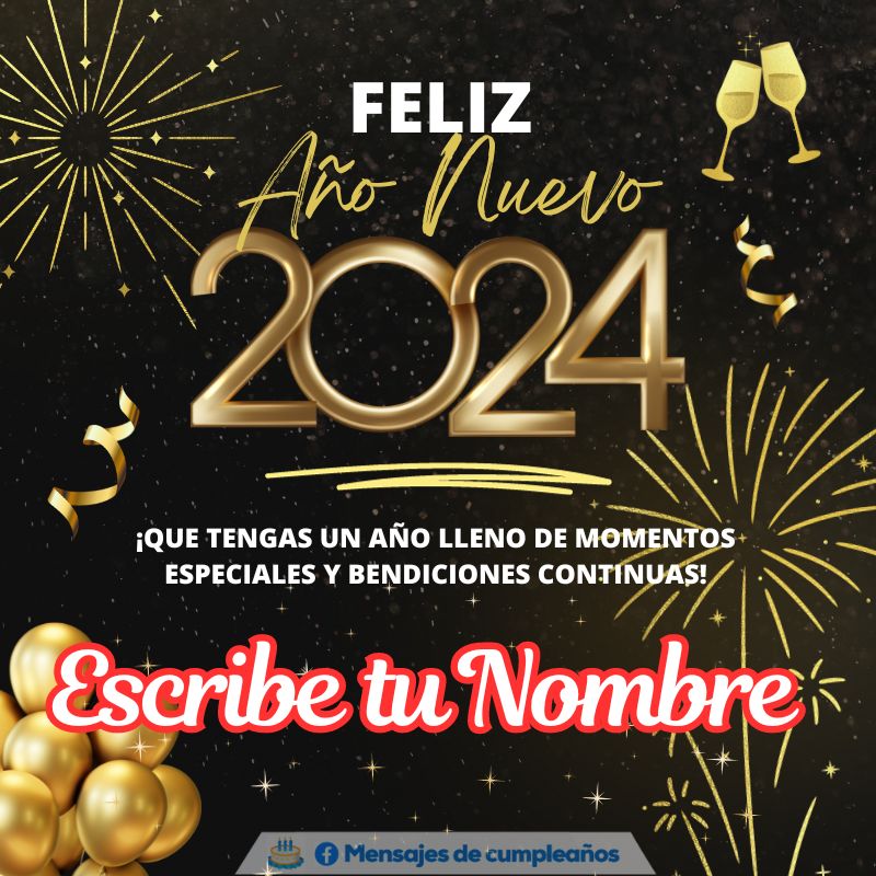 Feliz 2025 Escribe tu Nombre