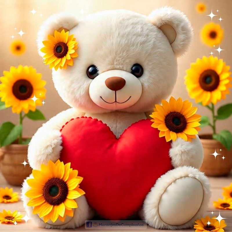 Oso y Girasoles