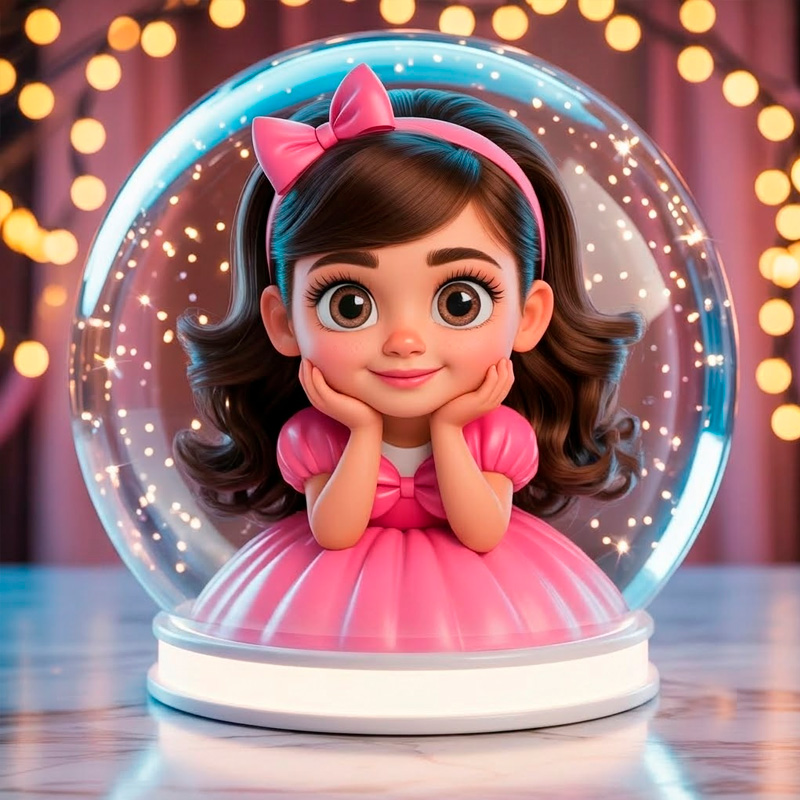 Muñeca en Bola de Cristal