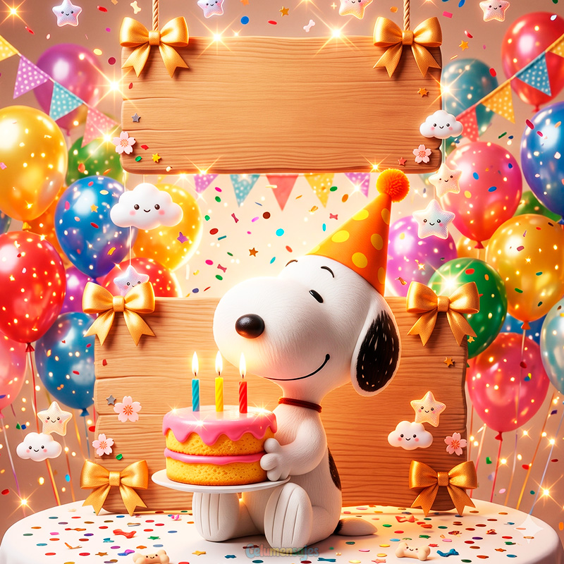 Snoopy de Cumpleaños