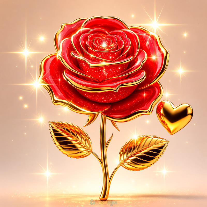 Rosa Roja de Cristal
