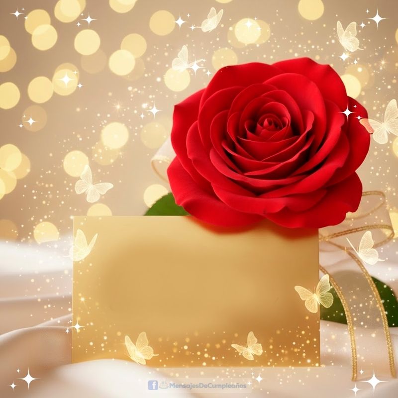 Rosa y Tarjeta