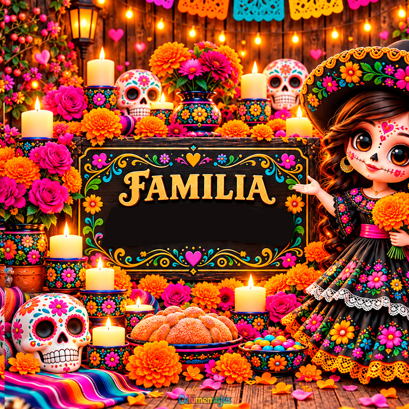 Altar Tradicional y Ofrenda
