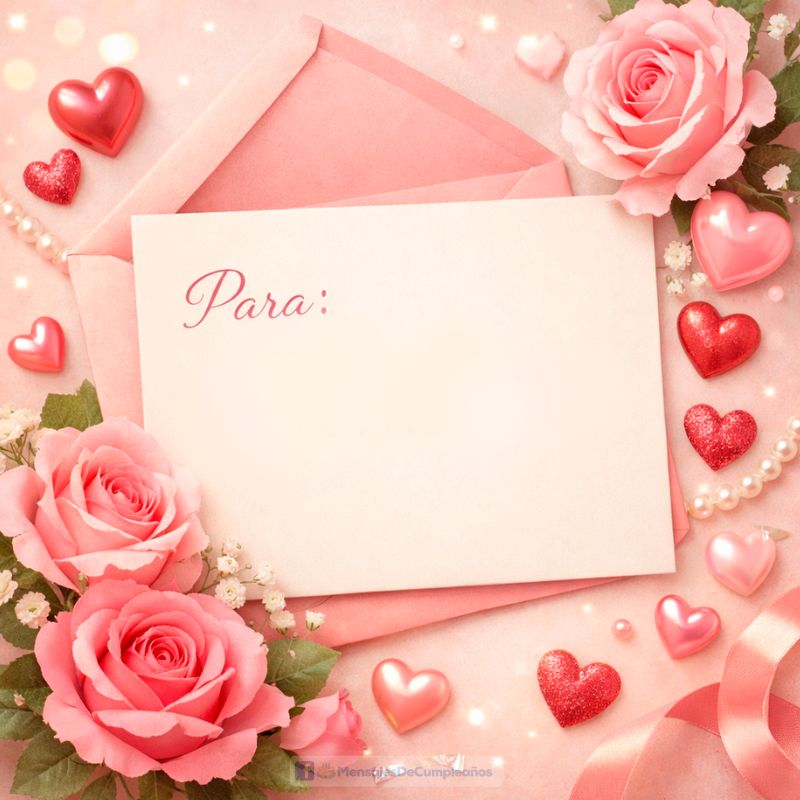Rosas y Tarjeta
