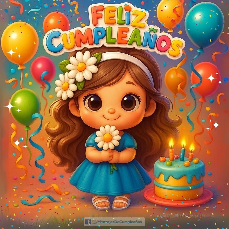 Muñeca Kawaii de Cumpleaños