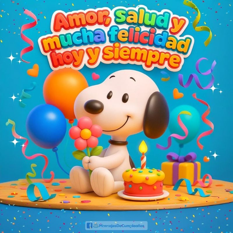 Snoopy de Cumpleaños