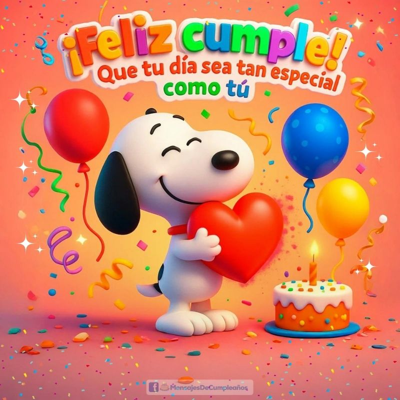 Snoopy de Cumpleaños